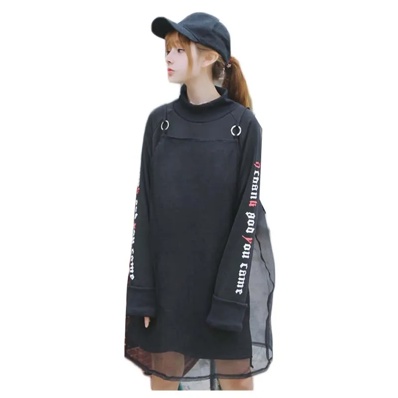 2017 New Arrival Autumn Women Fashion two-piece suit for The skirt with shoulder-straps + hoodie White and Black Color | Женская одежда