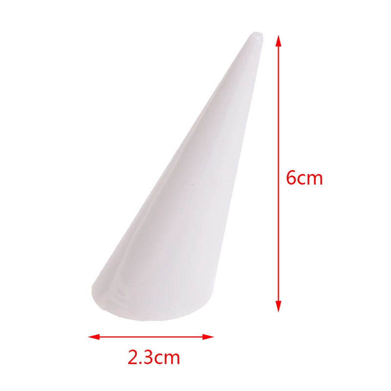 1 шт. пластиковые конусные кольца на кончики пальцев рук Стенд Дисплей Держатель