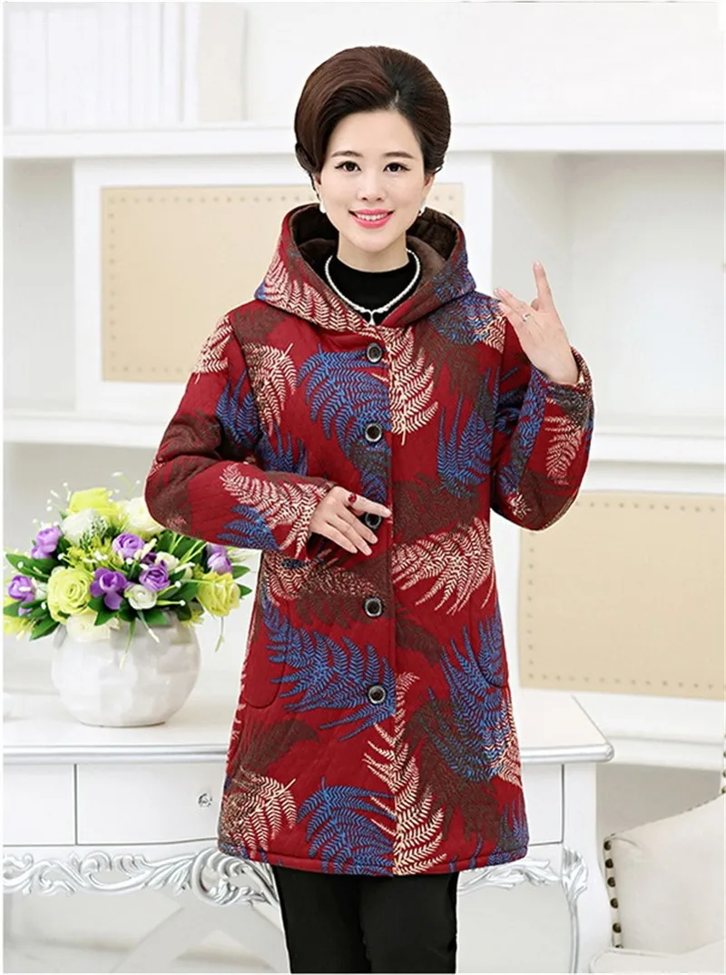 Зимняя куртка для женщин, парки, новинка, Осень-зима, плюс размер, 5XL, ватник, пальто для женщин, толстая, с принтом, плюс бархат, куртка A489
