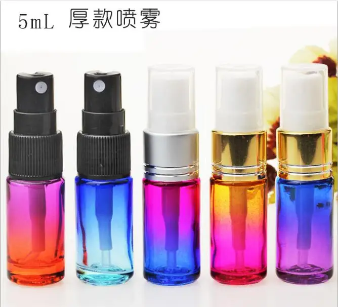 

Spray Bottle 5mL Gradient Purple Orange Sample Perfume Bottle 100pcs/lot