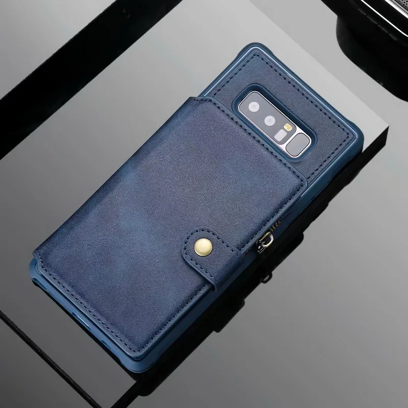 Coque чехол для Samsung Галактики S8 S9 S10 5G S10E S20 ультра Plus Note 8 9 10 20 карт на молнии