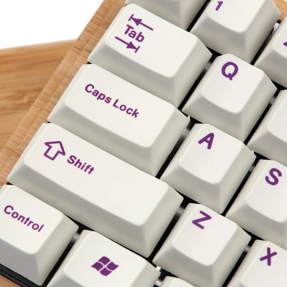 Enjoypbt фиолетовые на белых кепках Вишневый профиль PBT краситель подстилка 117 ключей
