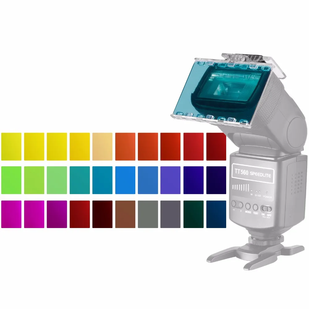 

Neewer 30 Pieces Camera Flash Speedlite Lighting Color Gel Filter Kit
