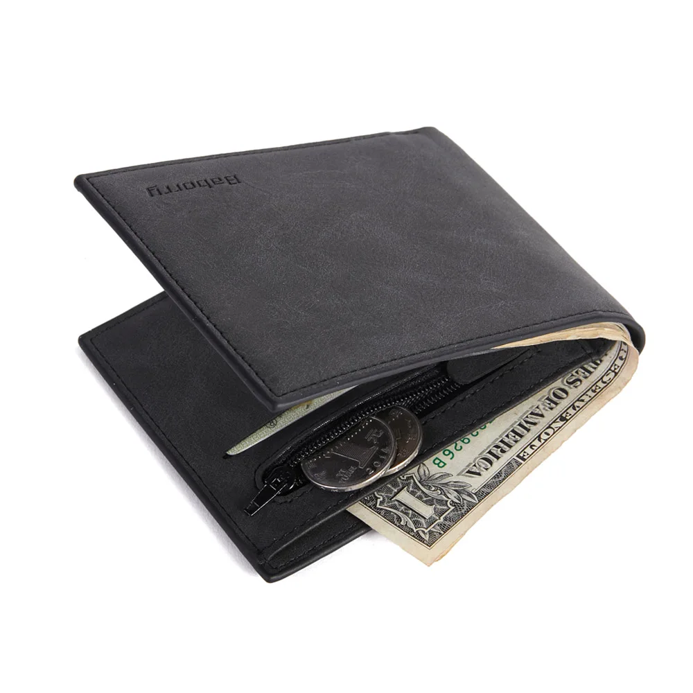 Fashion Rfid Men Wallets Mens Wallet with Coin Bag Zipper Small Mini Purses New Design Dollar Slim Money 2019 | Багаж и сумки