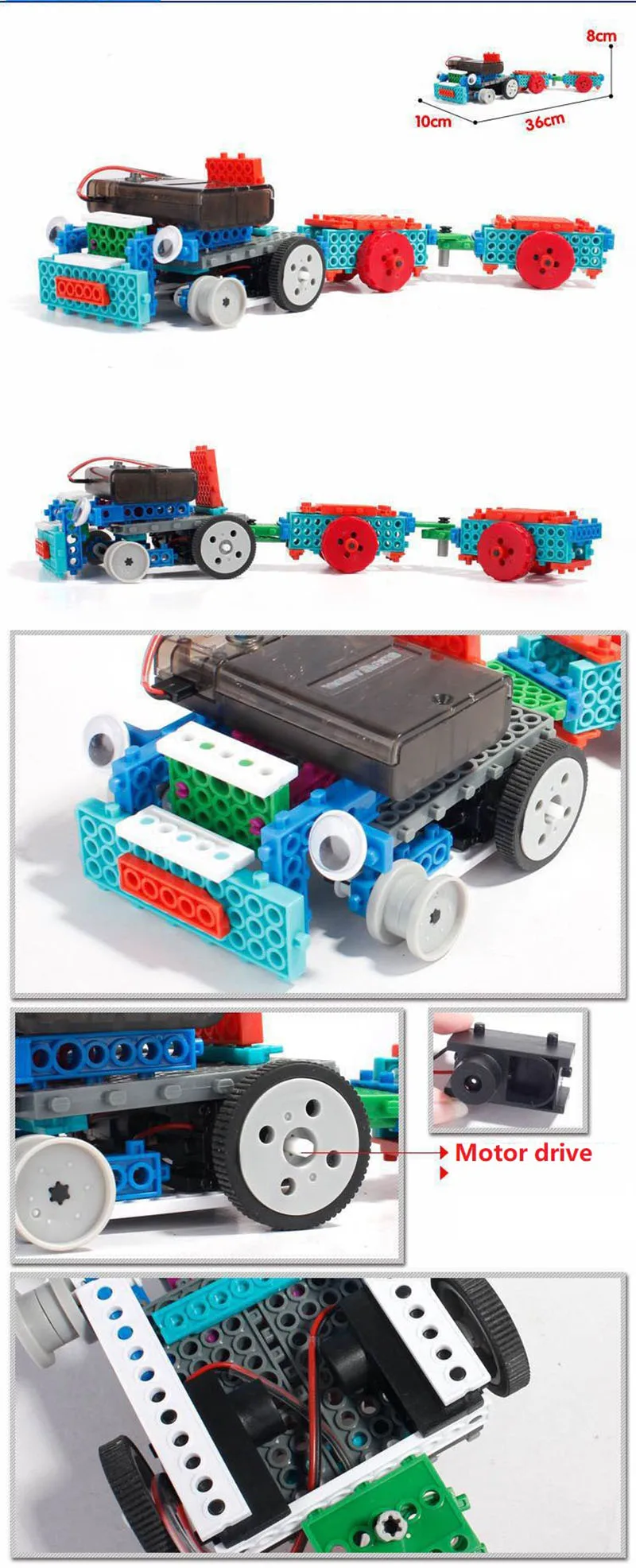 RC игрушки 128 шт./компл. 4 в 1 DIY Стволовые игрушки различные электронная Сборка строительные блоки модель игрушки детские блоки дистанционного управления игрушки