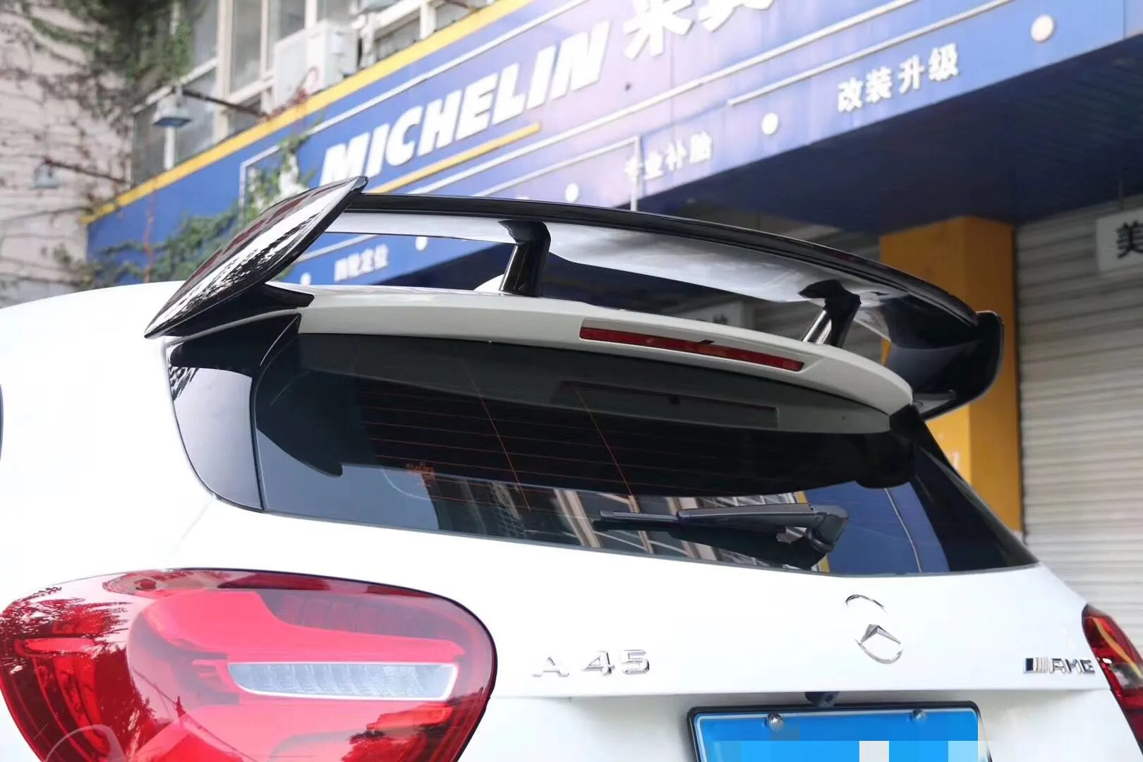 Для Mercedes Benz W177 хэтчбек A-Class A180 A200 A250 A260& A45 AMG ABS пластик черный красный цвет задний спойлер крыло