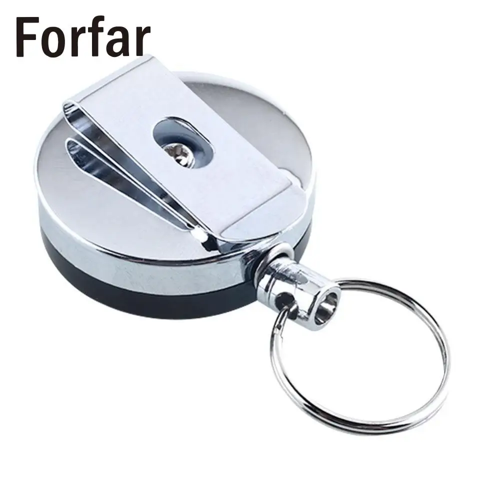Forfar высокопрочная стальная цепочка для ключей металлическая Выдвижная