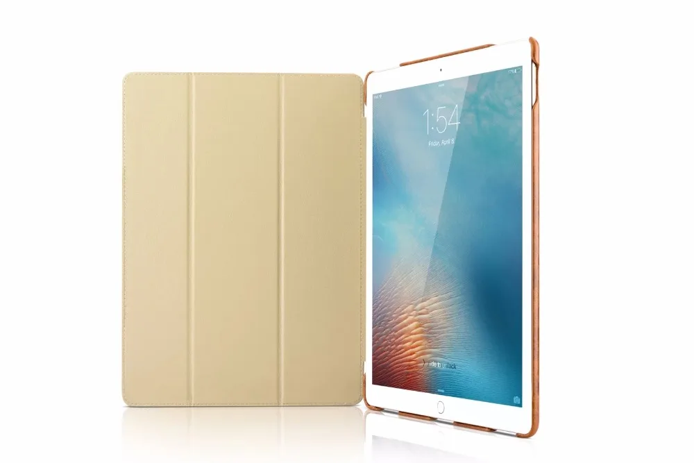 Чехол-книжка Icarer Oil Wax в винтажном стиле из натуральной кожи для iPad Pro 12,9(, Ретро стиль, Воловья кожа, флип-чехол для iPad Pro 12,9