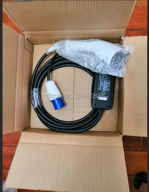 J1772 EVSE зарядное устройство для электромобиля промышленная пробка SAE J1772/AC120V~ 250V 6A, 8A, 16A J1772 штекер Тип 1 зарядное устройство с промышленная пробка