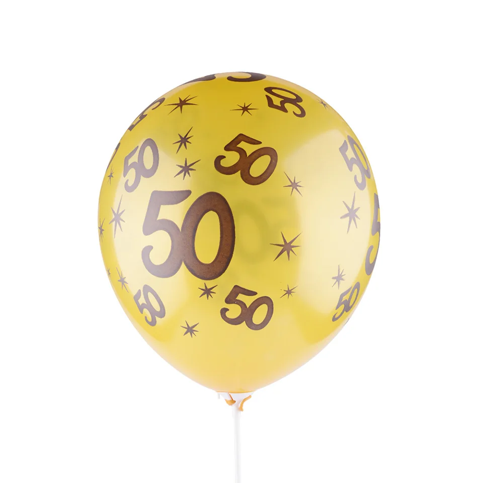 Шары на день рождения Tronzo 30th 40th 50th золотые черные украшения 12 дюймовые латексные