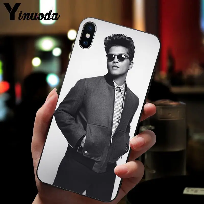 Yinuoda Бруно Марс умный чехол черный мягкий для телефона iPhone X XS MAX 6 6s 7 7plus 8 8Plus 5 5S SE XR |
