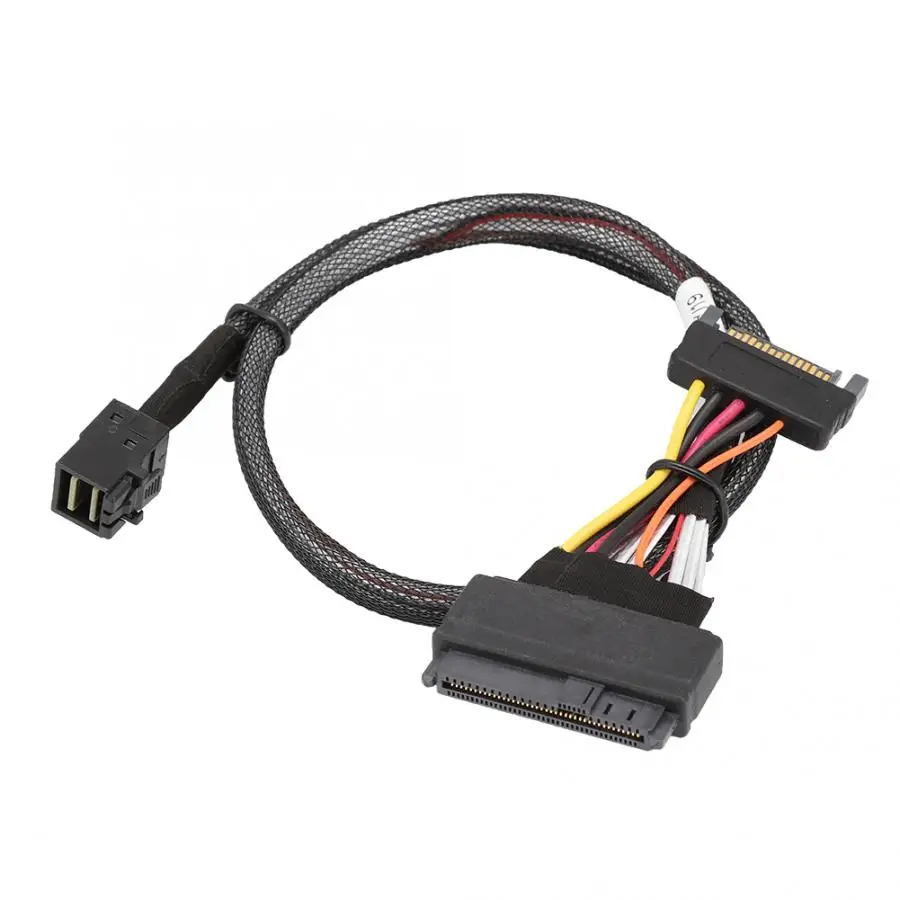Для intel 750 P3700 / PM963 SSD Mini SAS SFF-8643 U.2 4CH соединительный кабель | Компьютеры и офис