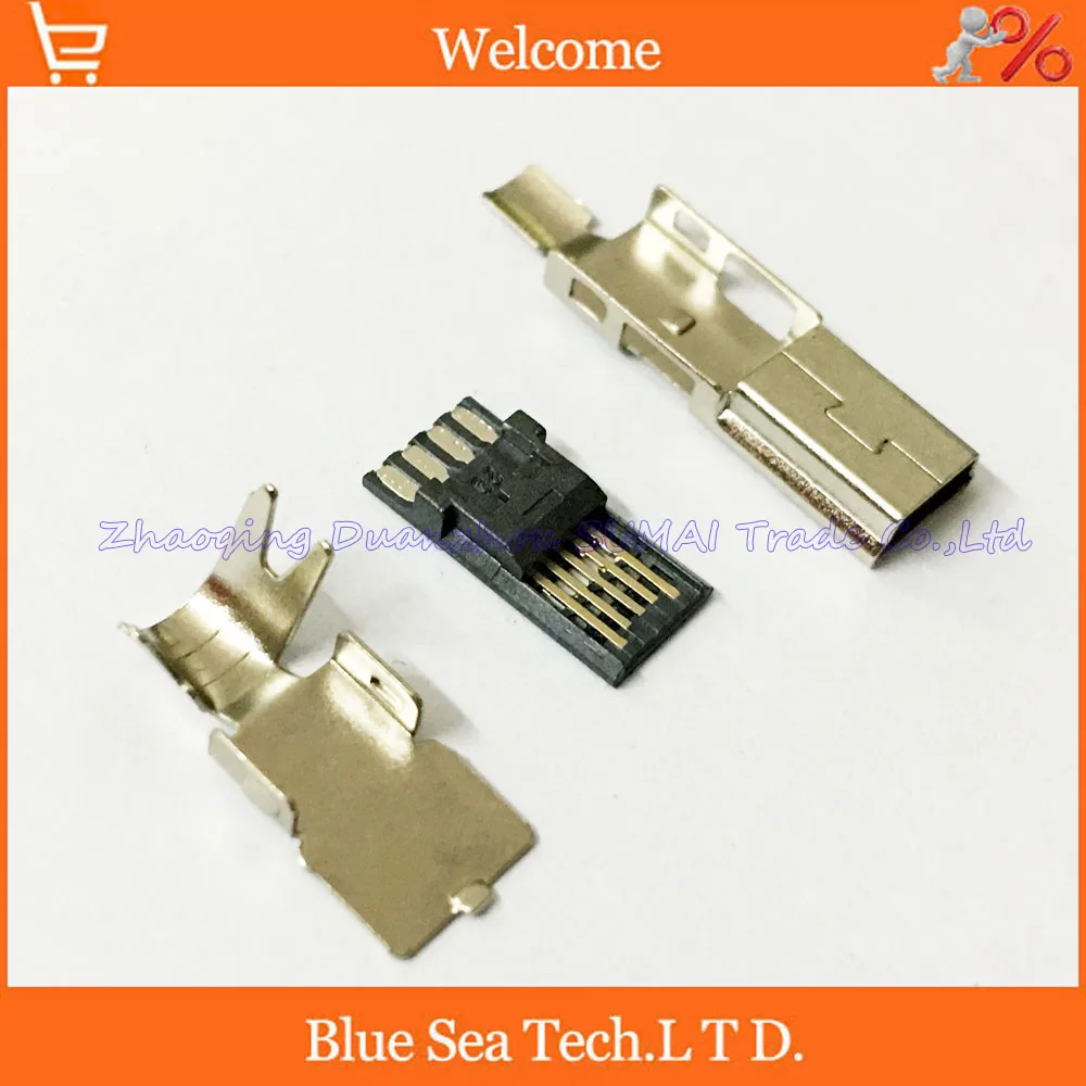 100 компл. Mini-USB разъем 5Pin к 4Pin Мужской 3/set, мини usb разъем 3 в 1