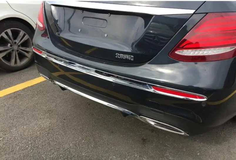 Модификация автомобиля хромированная накладка на бампер заднего бампера 1 шт.