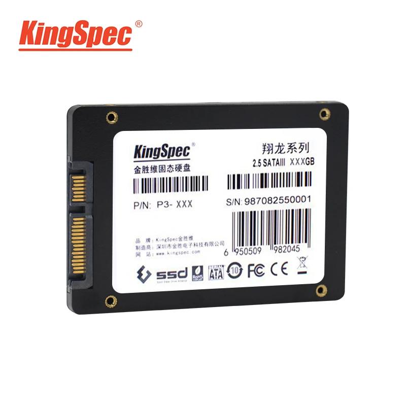 Ssd-накопитель KingSpec диск 2,5 жесткого диска SATA III 128 ГБ 240 512 1 ТБ hd твердотельный накопитель(SSD) Твердотельный накопитель 120 ГБ 120 240 ГБ 480 ГБ, может использоваться как ноутбук диск сверхвысокой плотности цвет серебристый металлик