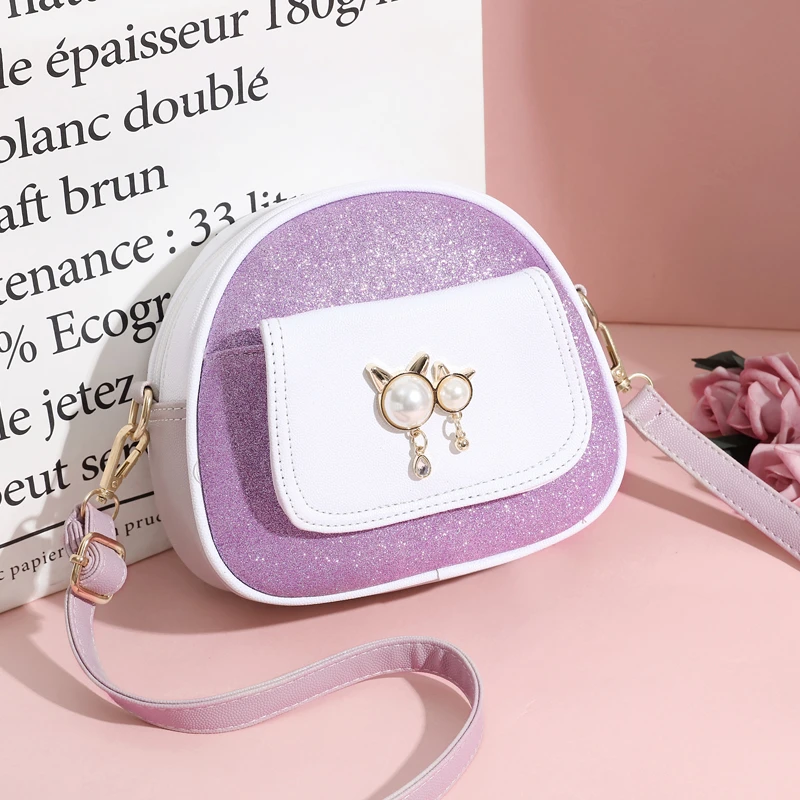 Фирменная женская сумка-тоут LANVERA однотонная Новинка кошка с жемчугом и