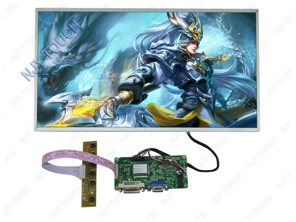 

Новое поступление, плата контроллера ЖК-дисплея DVI DVA, LVDS, комплект для самостоятельной сборки, плюс экран 15,6 дюйма LP156WH4 1366x768