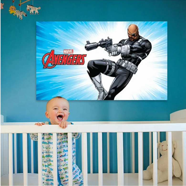 Топ 14 различных 60*100 см 3D мультфильм Супер Герой Мстители Marvel настенный стикер