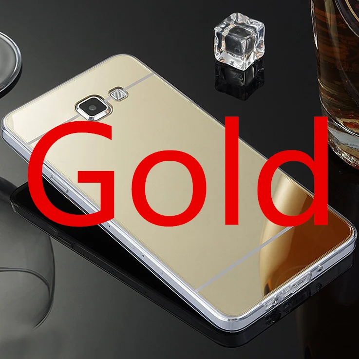 Золотой Зеркальная крышка чехол s для samsung Galaxy S10 S10E S9 S8 плюс S6 S7 край A6 A8 A7 A9 J4 J6 J8 плюс A30 A50 A10 M20 M10 чехол - Цвет: Золотой