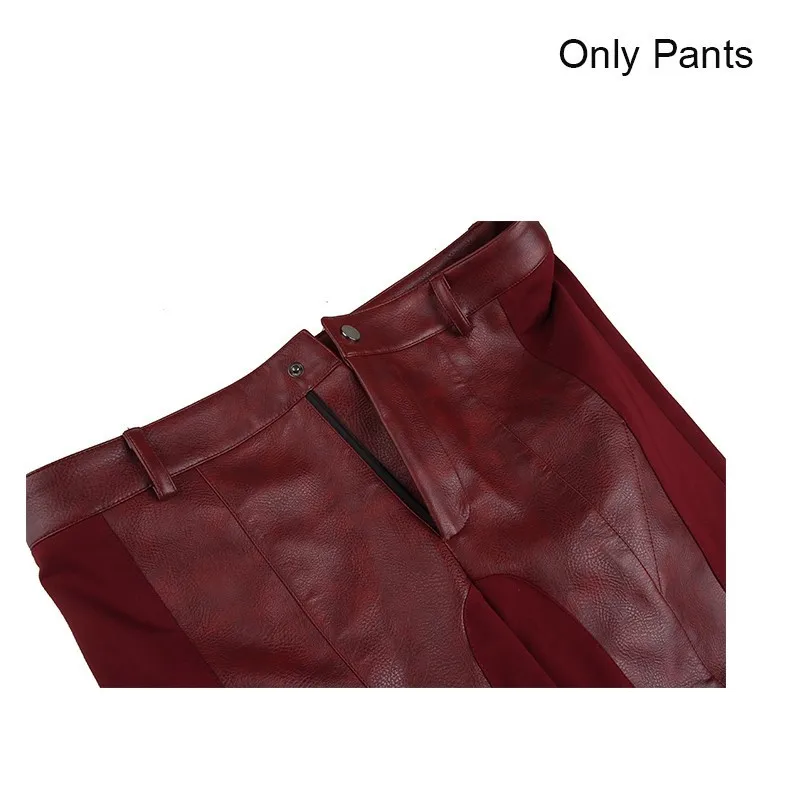 Only pants Флэш Сезон 3 малыш вспышка костюм Косплэй Уолли Уэст взрослых Для мужчин наряд супергероя Хэллоуин Косплэй костюм Индивидуальный заказ - Цвет: Only pants