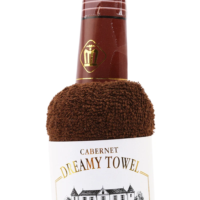 Новейшее уникальное мягкое полотенце в форме бутылки Красного вина креативный