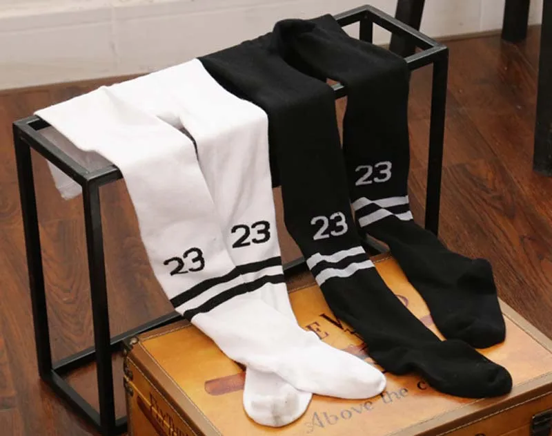 Чулки для маленьких девочек хлопковые колготки с буквенным принтом Колготки в