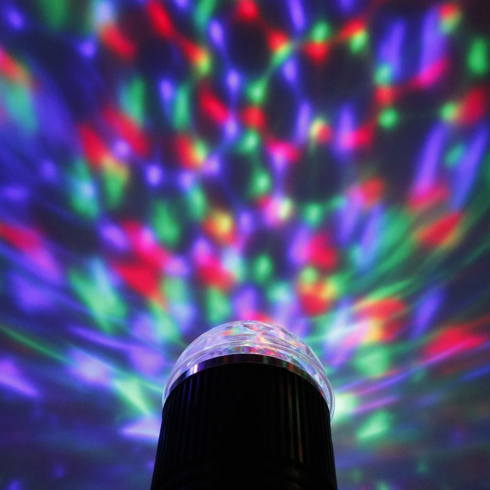 Голосовое управление RGB LED сценический свет профессиональный диско шар Авто