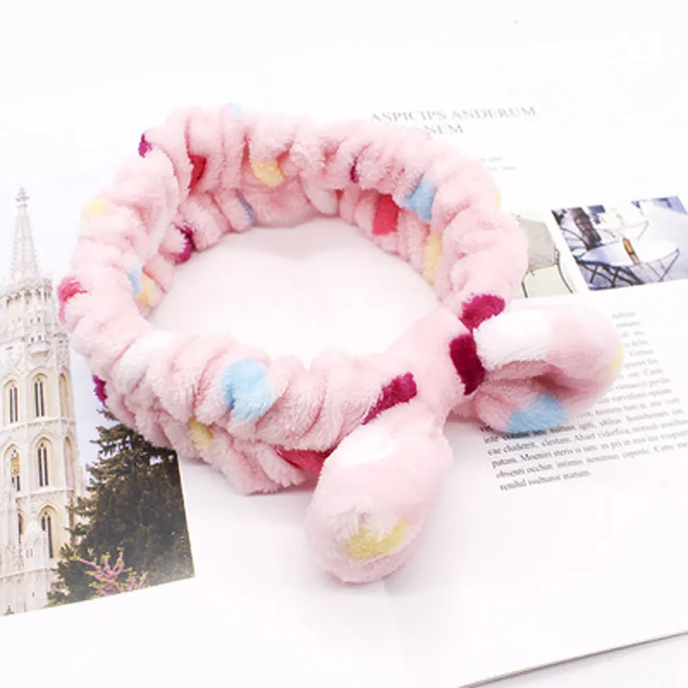 17 Коралловый флис Hairbow крест повязка для мытья лица макияж леди банная маска плотная повязка на голову эластичные мягкие аксессуары для волос в виде тюрбана - Цвет: 17