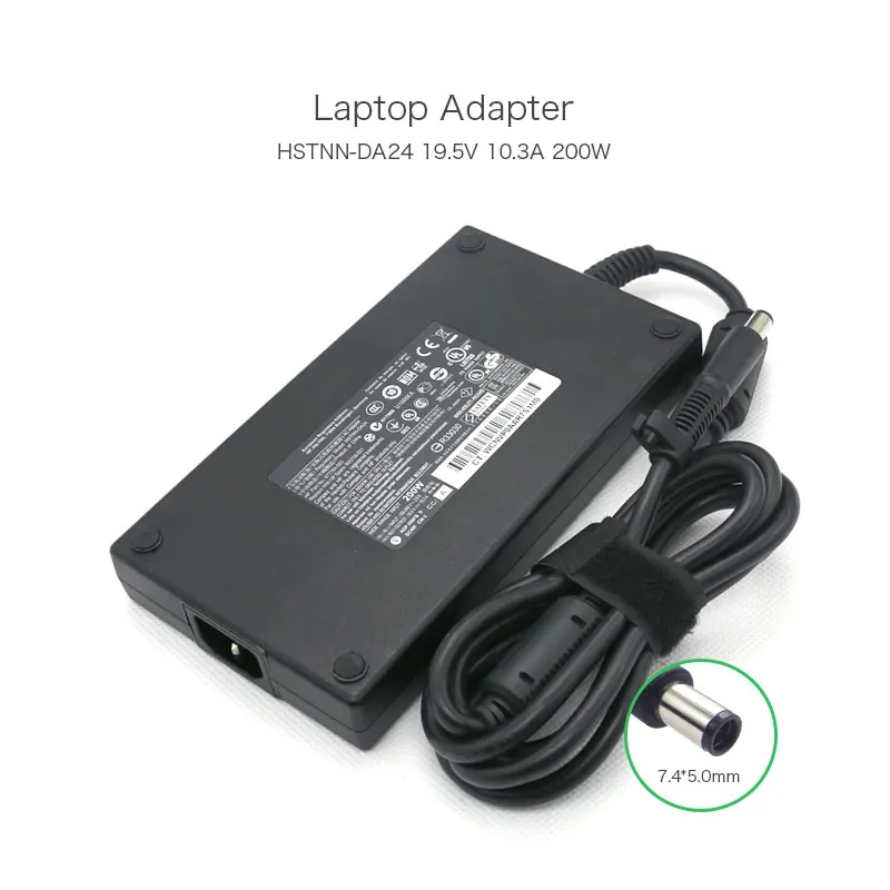

100% Оригинальный 19,5 V 10.3A 200W Ноутбук тонкий Мощность Зарядное устройство для HP DC7800 DC7900 DC8000 ZBOOK 15 HSTNN-CA16 HTSNN-DA24 адаптер переменного тока