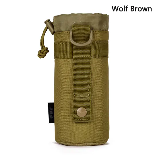 Протектор Плюс MOLLE система бутылка для воды d-кольцо держатель шнурок тактический мешок кошелек атака армии Путешествия США оборудование - Цвет: Wolf Brown