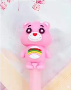 Gel Pen 1 шт Ручка гелевая с медведем 0,5 мм Kawaii ручка Новинка Канцелярские милые студенческие ручки черные гелевые ручки канцелярские принадлежности Kawaii школьные принадлежности - Цвет: Gel Pen