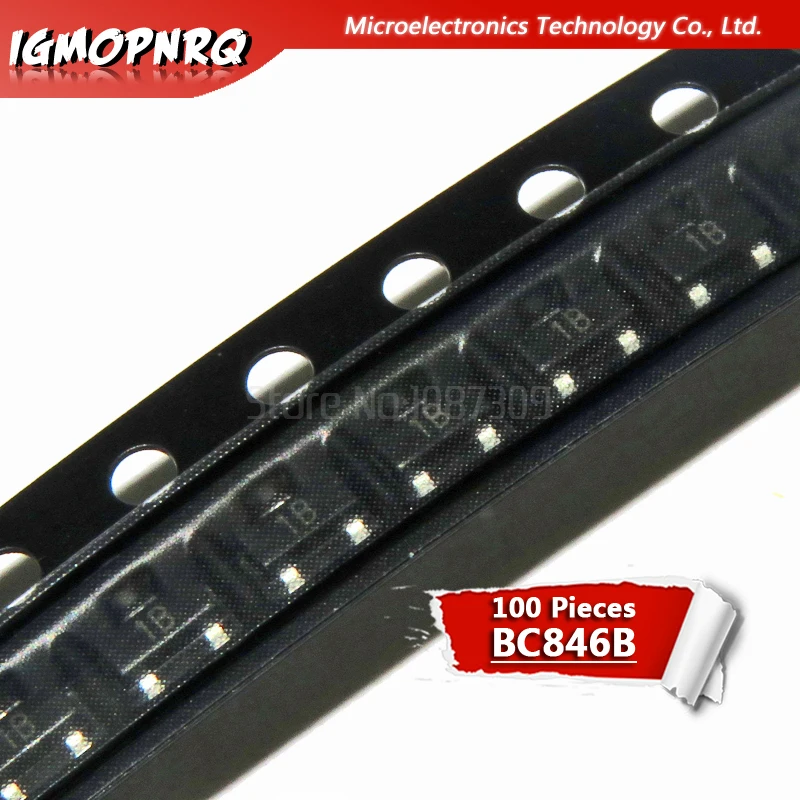 100 шт. BC846B BC847A BC847B BC847C BC848B BC856B BC857B BC857C SOT23 NPN транзисторы общего