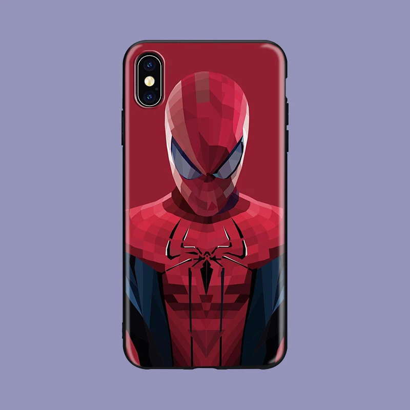 Marvel Супергерои Человек-паук вдали от дома логотип мягкий Чехол для телефона из ТПУ для iPhone 8 7 6 6S Plus X 5 5S SE XS XR max 6plus