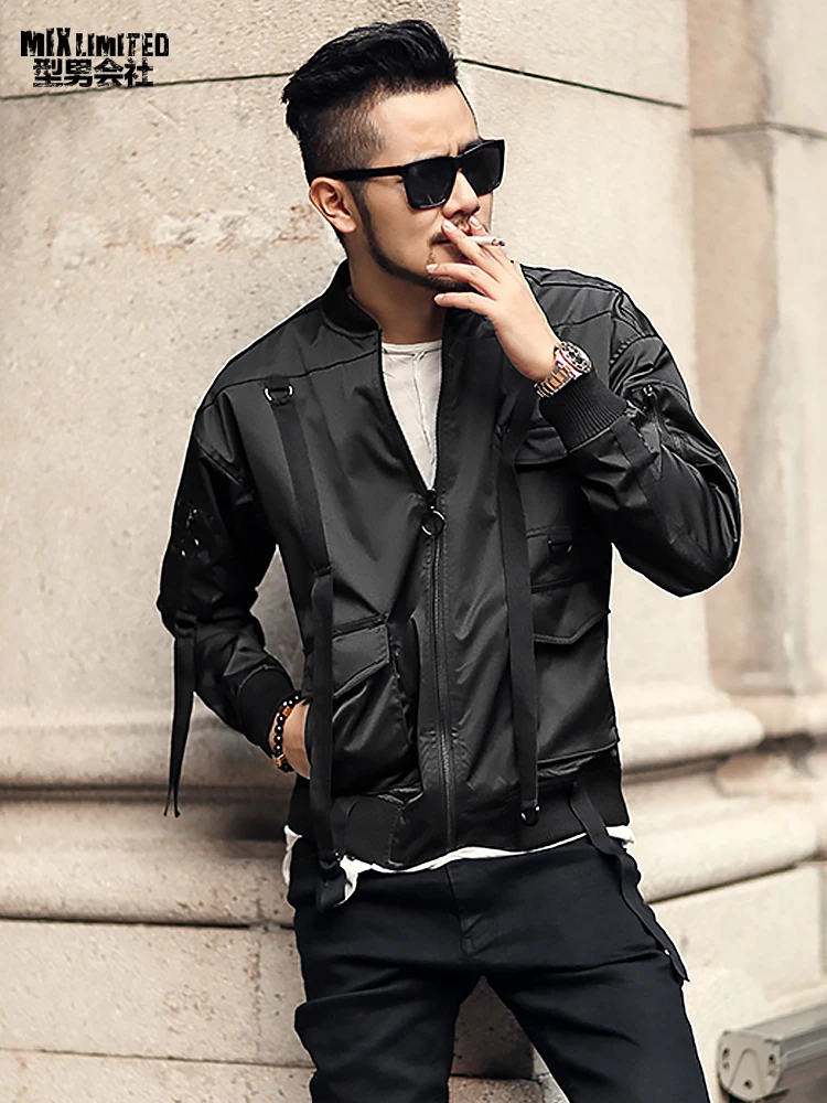 Новые мужские зимние ленты дизайн бейсбольная Толстовка Куртка метросексуал