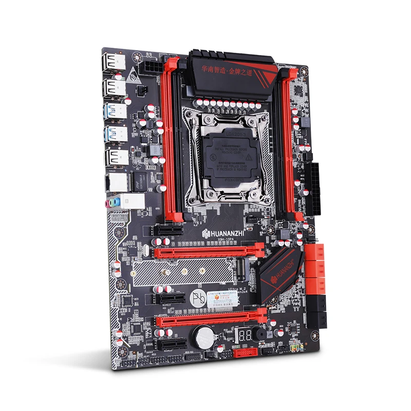 HUANANZHI X99 материнская плата с M.2 NVMe слот LGA2011-3 DDR3 4 канала 4* USB3.0 10* SATA3.0 порты
