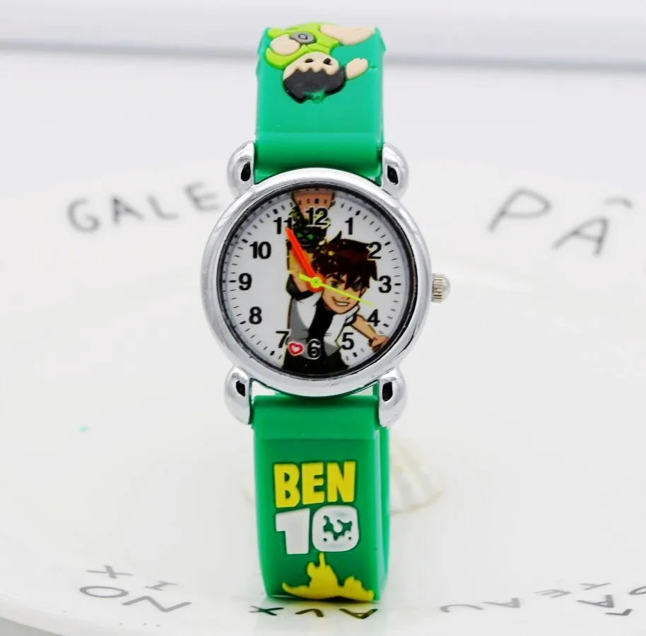 Детские часы модные 3D ben10 детские подарочные для мальчиков повседневные