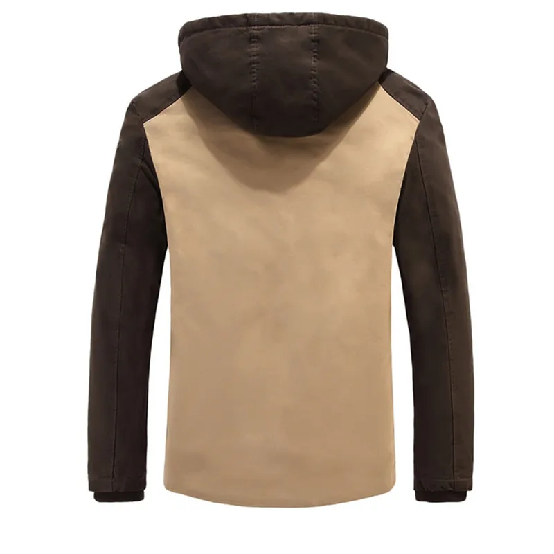 Новинка 2019 стильное зимнее хлопковое пальто Мужская меховая толстовка куртки