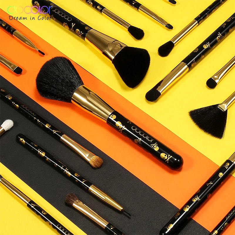 Docolor Pro набор кистей для макияжа 12 шт. набор кистей для макияжа+ 10 шт. набор кистей для макияжа глаз Пудра контур тени для век Смешивание кистей