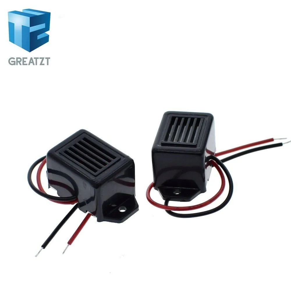 GREATZT звуковой сигнал оповещения DC 12V 85dB мини электронный будильник зуммеры постоянного тон