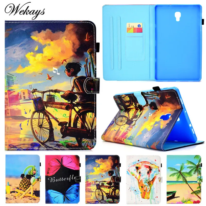

Wekays For Samsung Tab A A2 T590 Cartoon Leather Case For Samsung Galaxy Tab A A2 2018 10.5 T590 T595 T597 SM-T595 Cover Cases