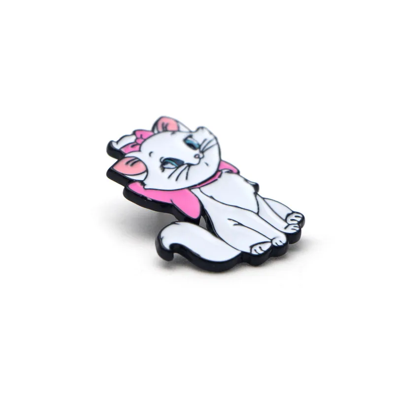 M1819 DMLSKY мода Marie Cat Эмаль Булавка мультфильм Милая брошь значки на одежду значки животные булавки