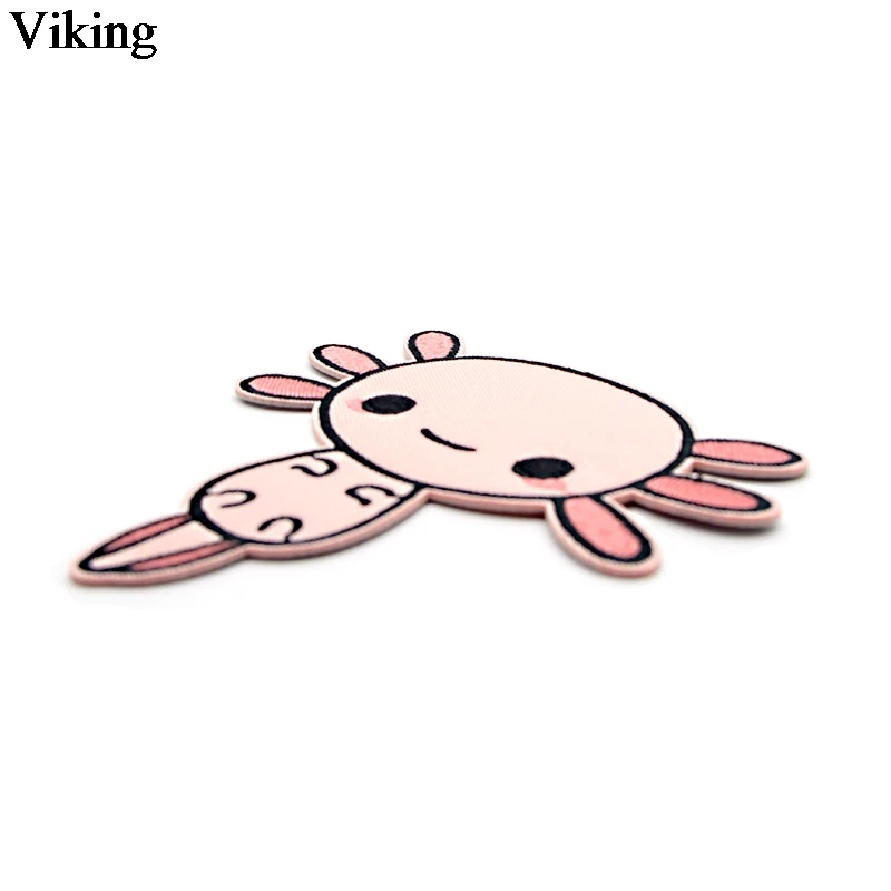 Axolotl нашивки Мультфильм пришить Аппликация Вышивка милые железные нашивки на одежду "сделай сам" аксессуары Kawaii аппликация для детей G0050