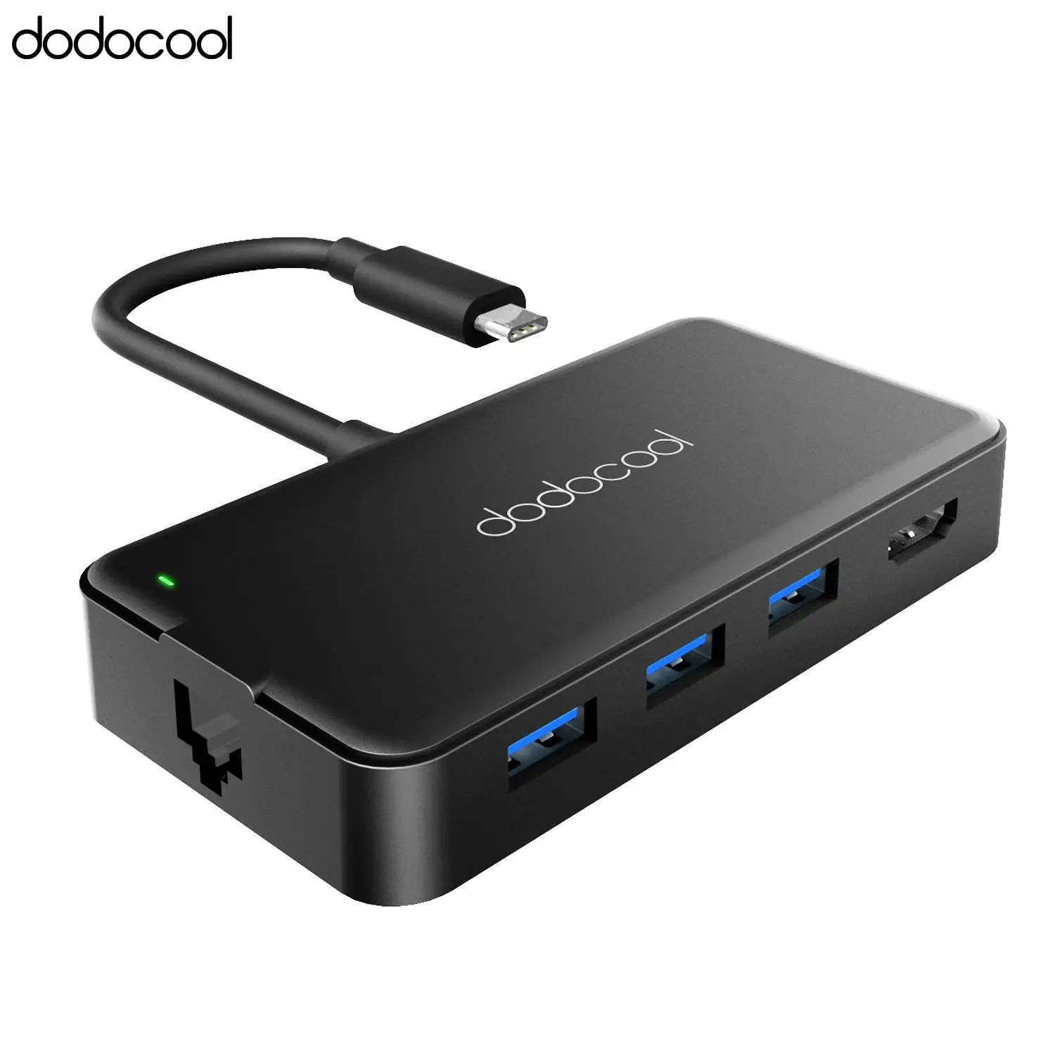 Dodocool usb-хаб 3,0 7-в-1 type c usb-хаб Многофункциональный rj45 видео в формате 4K HD/VGA для samsung galaxy s9 macbook pro huawei p20 pro