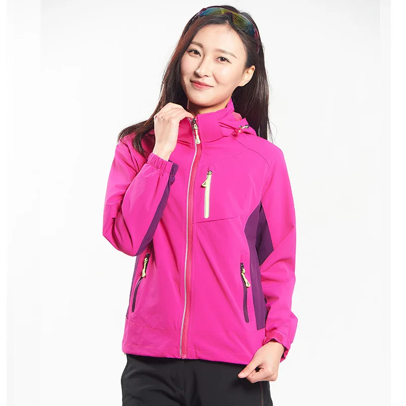 Для женщин Пеший Туризм Кемпинг Водонепроницаемый куртки Женский Открытый