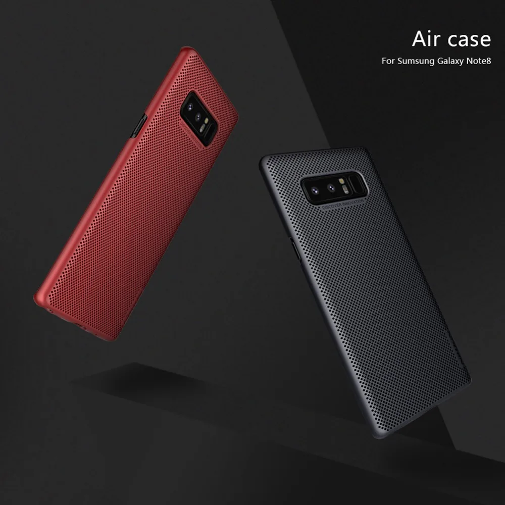 10 штук/лот Оптовая продажа NILLKIN Air Корпус с теплоотводом Жесткий задний чехол из ПК для Samsung Galaxy Note 8 - защитный чехол.