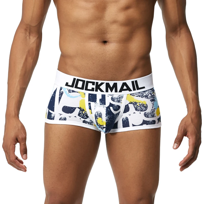 AIIOU хлопковые мужские боксеры шорты высокое качество с принтом u образное нижнее белье трусы трусы|Мужские