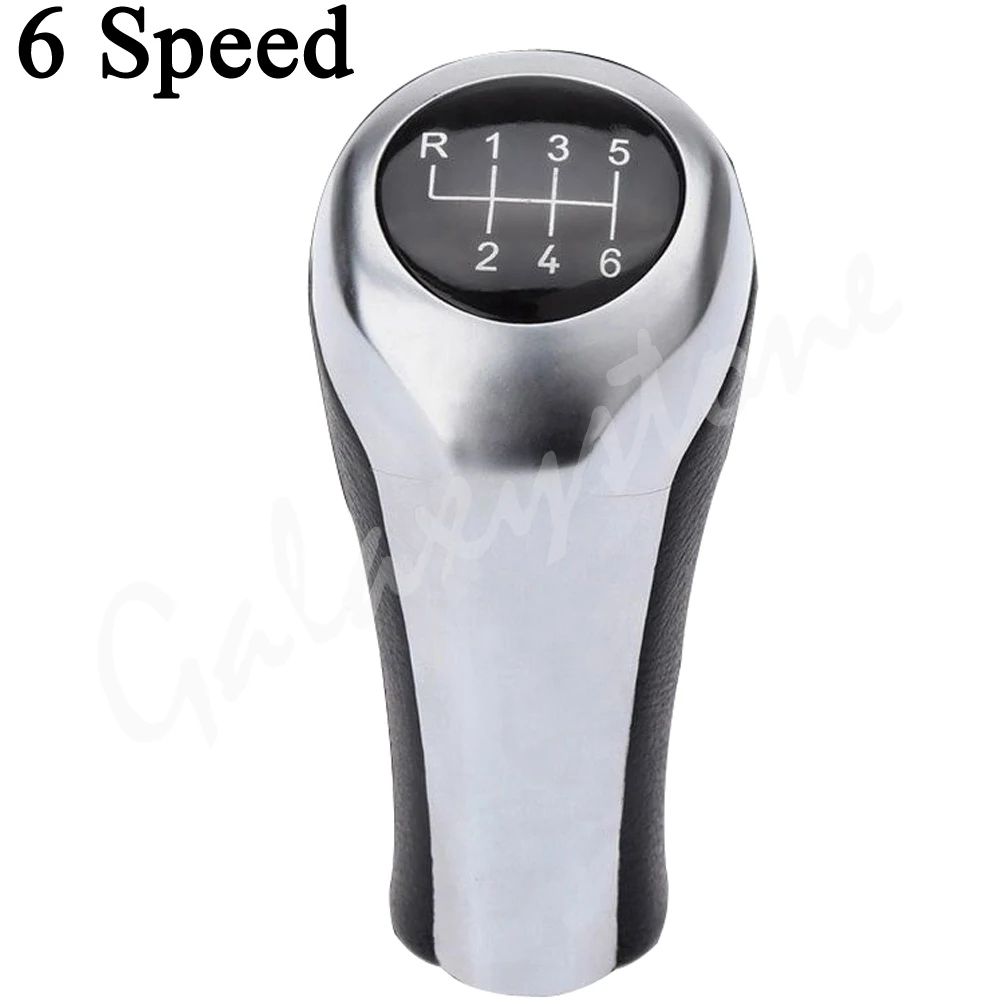 5 Speed 6 Car Gear Shift Knob For BMW 1/3/5/6 Series X1 X3 X5 Matte Silver | Автомобили и мотоциклы