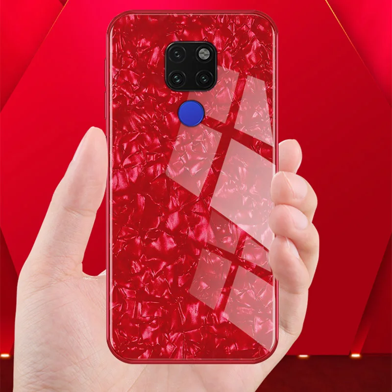 Подходит для жемчужного стеклянного мраморного чехла на задней крышке huawei mate 20 Pro