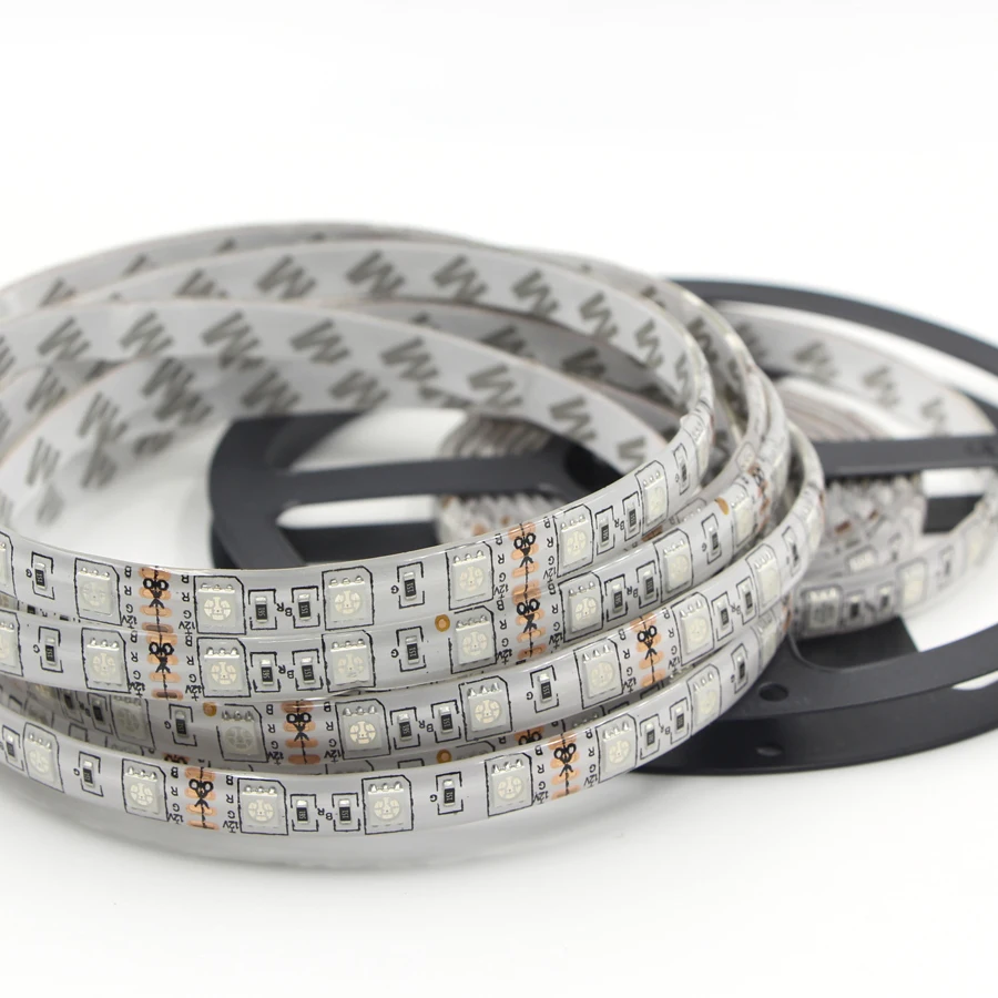 5M RGB Светодиодные ленты светильник SMD 5050 120LED/м 60 светодиодов/M гибкая лента лампа 1