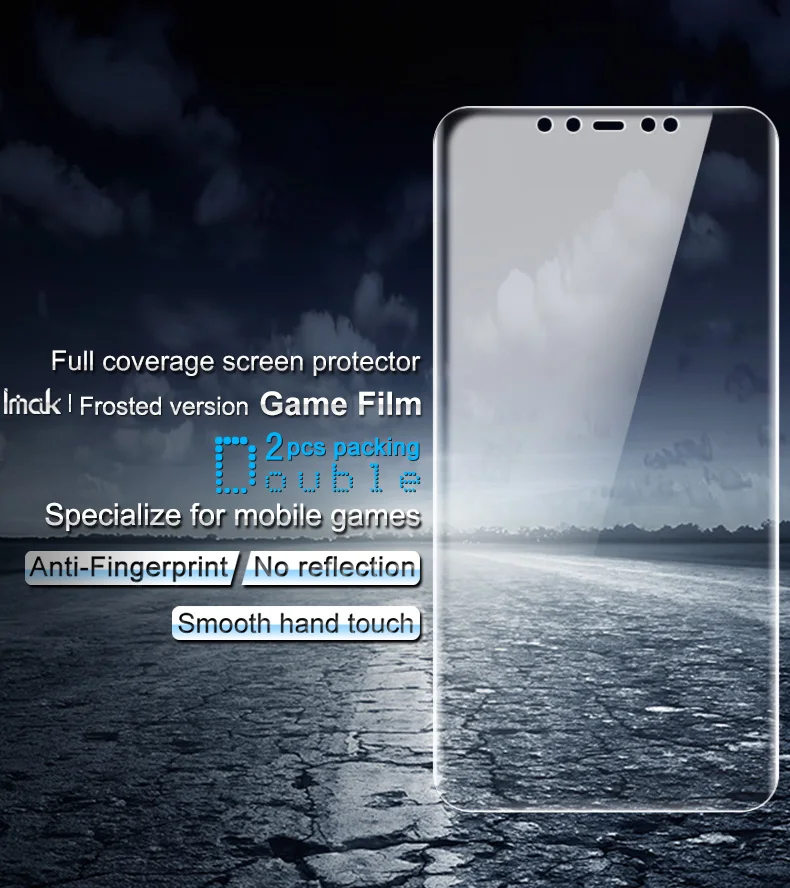 2 шт полное покрытие для Xiaomi Mi 8 explorer edition защитная накладка для задней панели телефона Imak Гидрогелевая матовая игровая пленка
